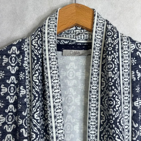 Dalia Open Front Long Sleeve Peplum Cardigan Boho‎ Soft Comfy Size Small - Picture 3 of 8